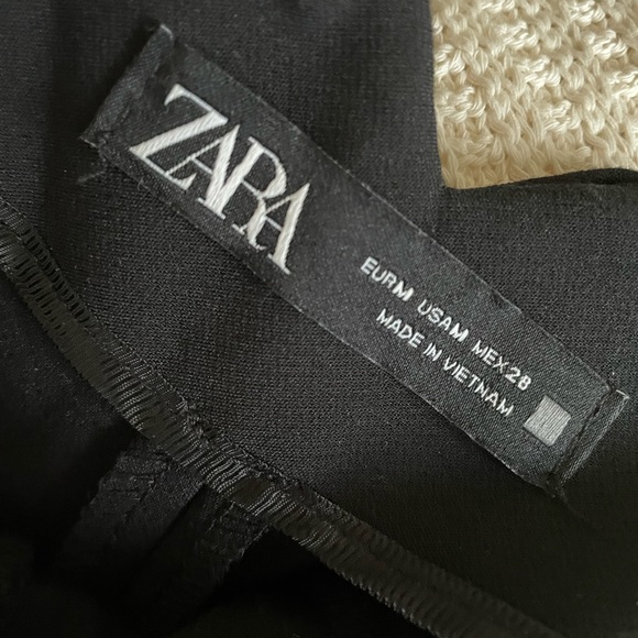 Zara Black High Waisted Pants, Medium - Picture 3 of 3